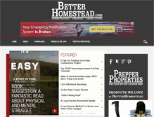 Tablet Screenshot of betterhomestead.com